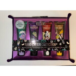 Disney Villains 4 Hand Cream Collection Set With Reusable Tray 50ml Each